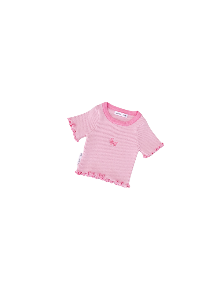 RIBBED TEE | MABEL