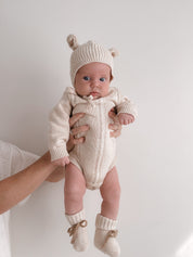 HEIRLOOM ROMPER BISCOTTI FLECK