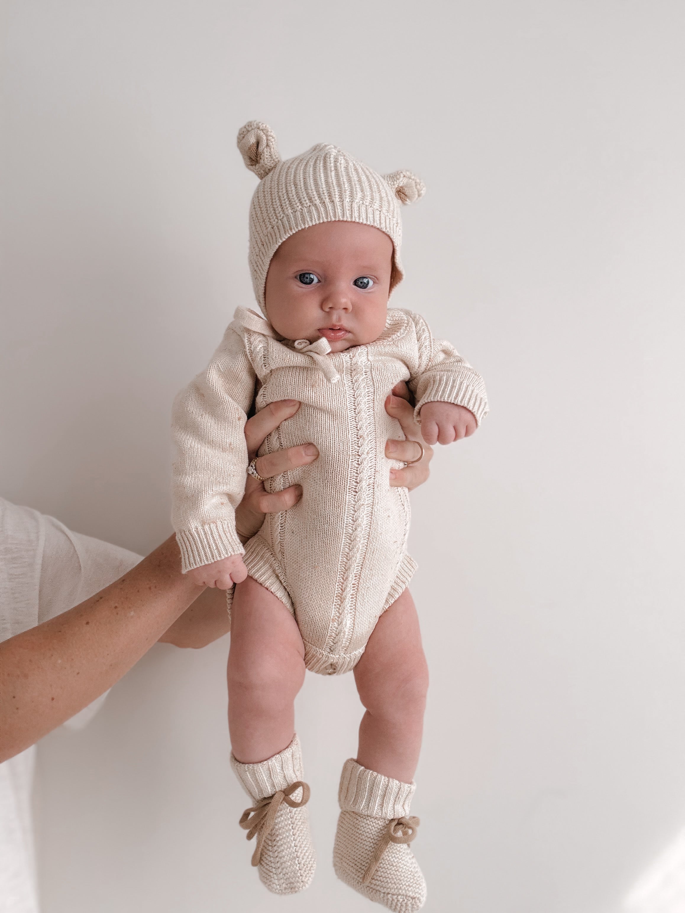 HEIRLOOM ROMPER BISCOTTI FLECK