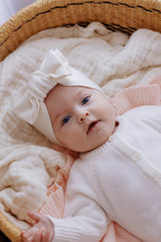 CLASSIC KNIT ROMPER MILK