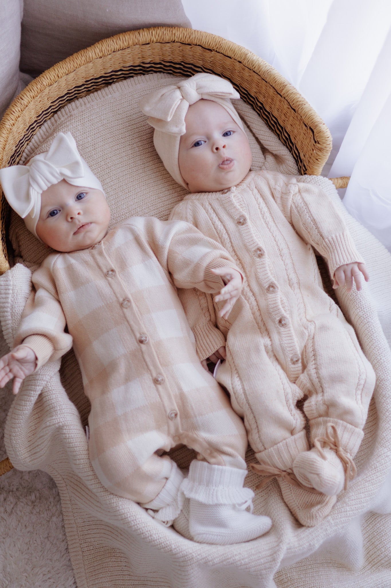 CLASSIC KNIT ROMPER BISCOTTI FLECK