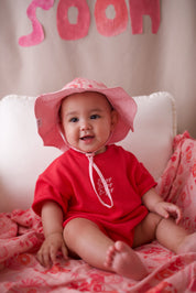 SIGNATURE PLAYSUIT POMEGRANATE