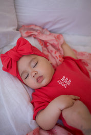 SIGNATURE PLAYSUIT POMEGRANATE