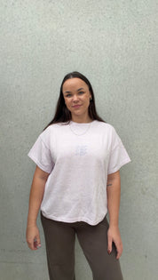 SIGNATURE TEE LAVENDER FLECK (WOMENS) - Pre-Order Late August