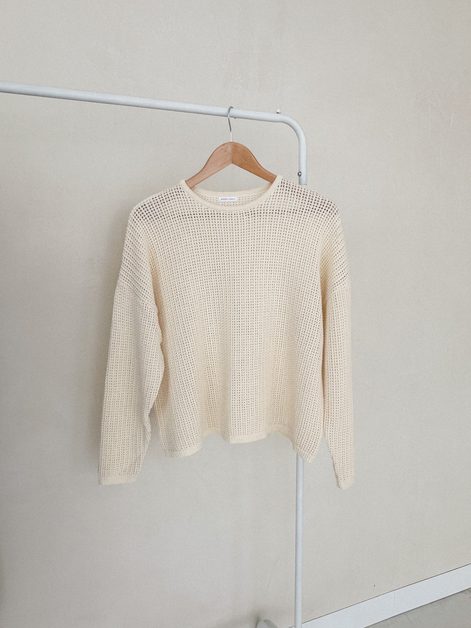 CROPPED PULLOVER | CREAM (WOMEN'S) - LAST CHANCE