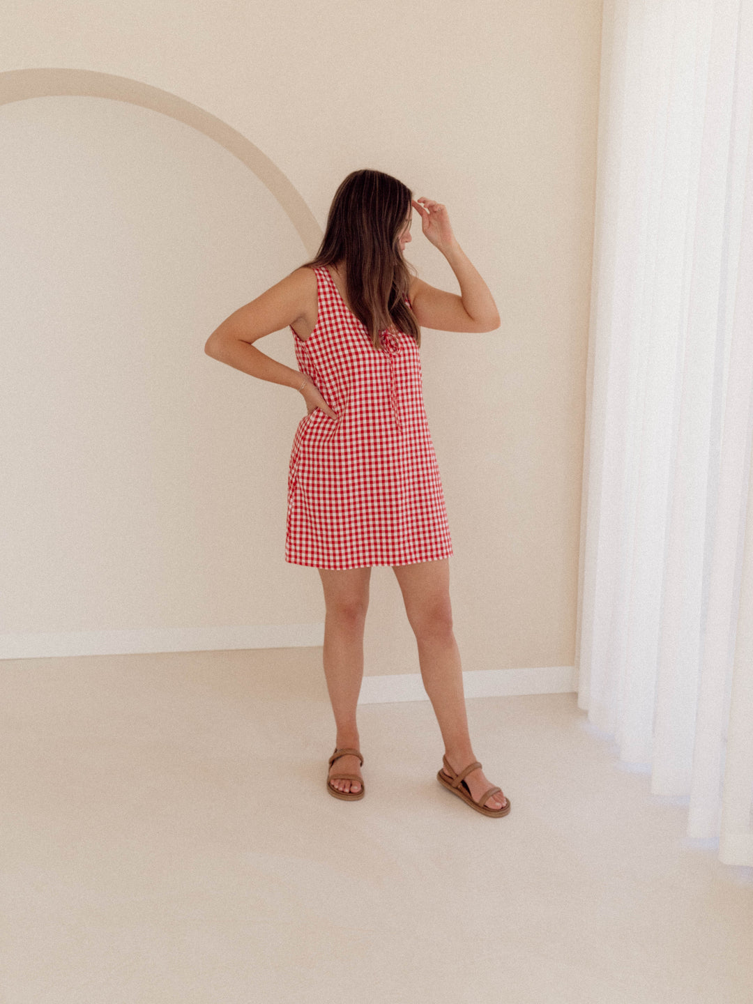 ROMY DRESS | RED GINGHAM (WOMEN'S) - PRE-ORDER MID DECEMBER