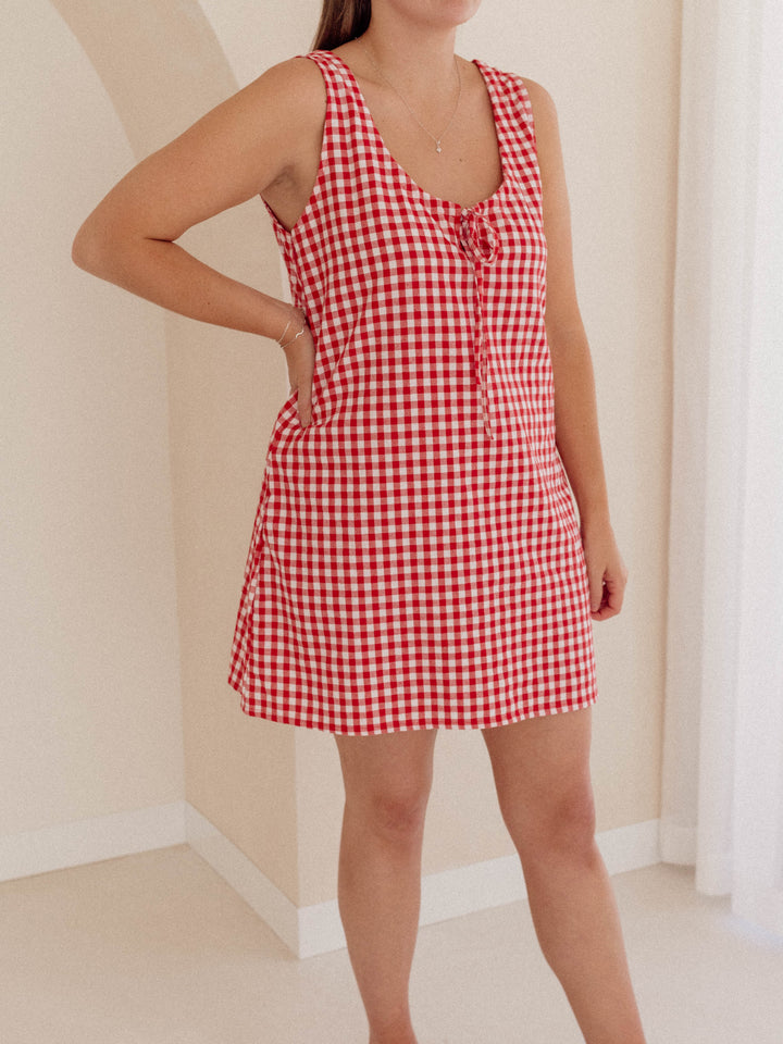 ROMY DRESS | RED GINGHAM (WOMEN'S) - PRE-ORDER MID DECEMBER