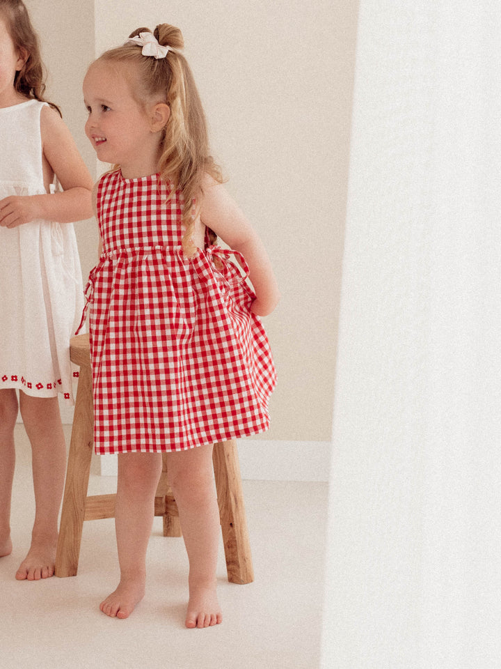 SOFIA DRESS | RED GINGHAM - PRE-ORDER MID DECEMBER