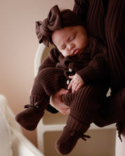 CLASSIC KNIT ROMPER ESPRESSO