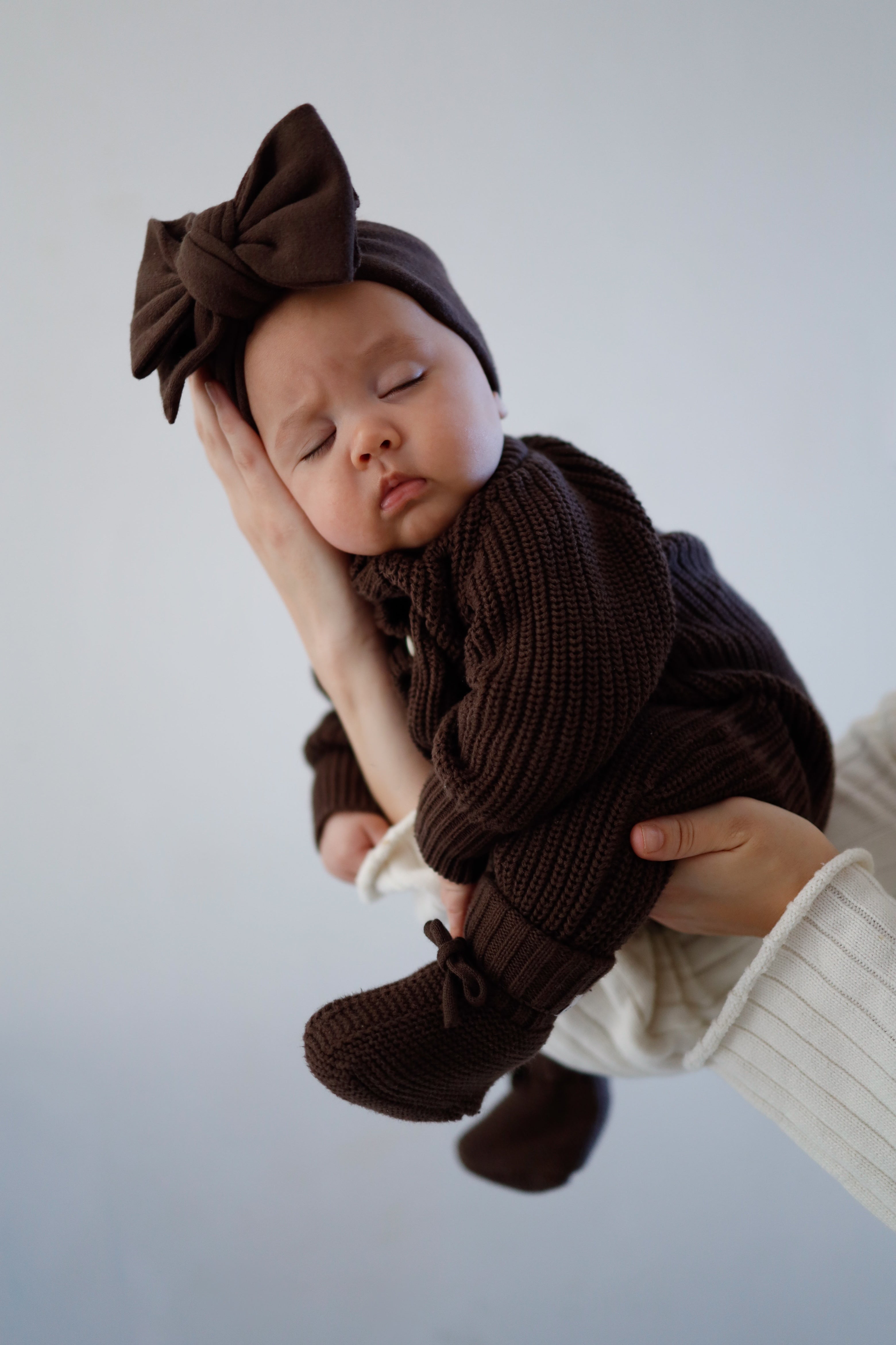 CLASSIC KNIT ROMPER ESPRESSO