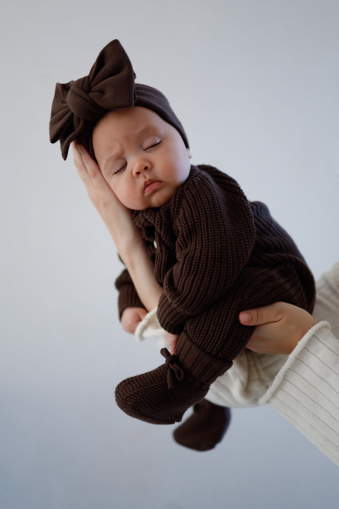 CLASSIC KNIT ROMPER ESPRESSO