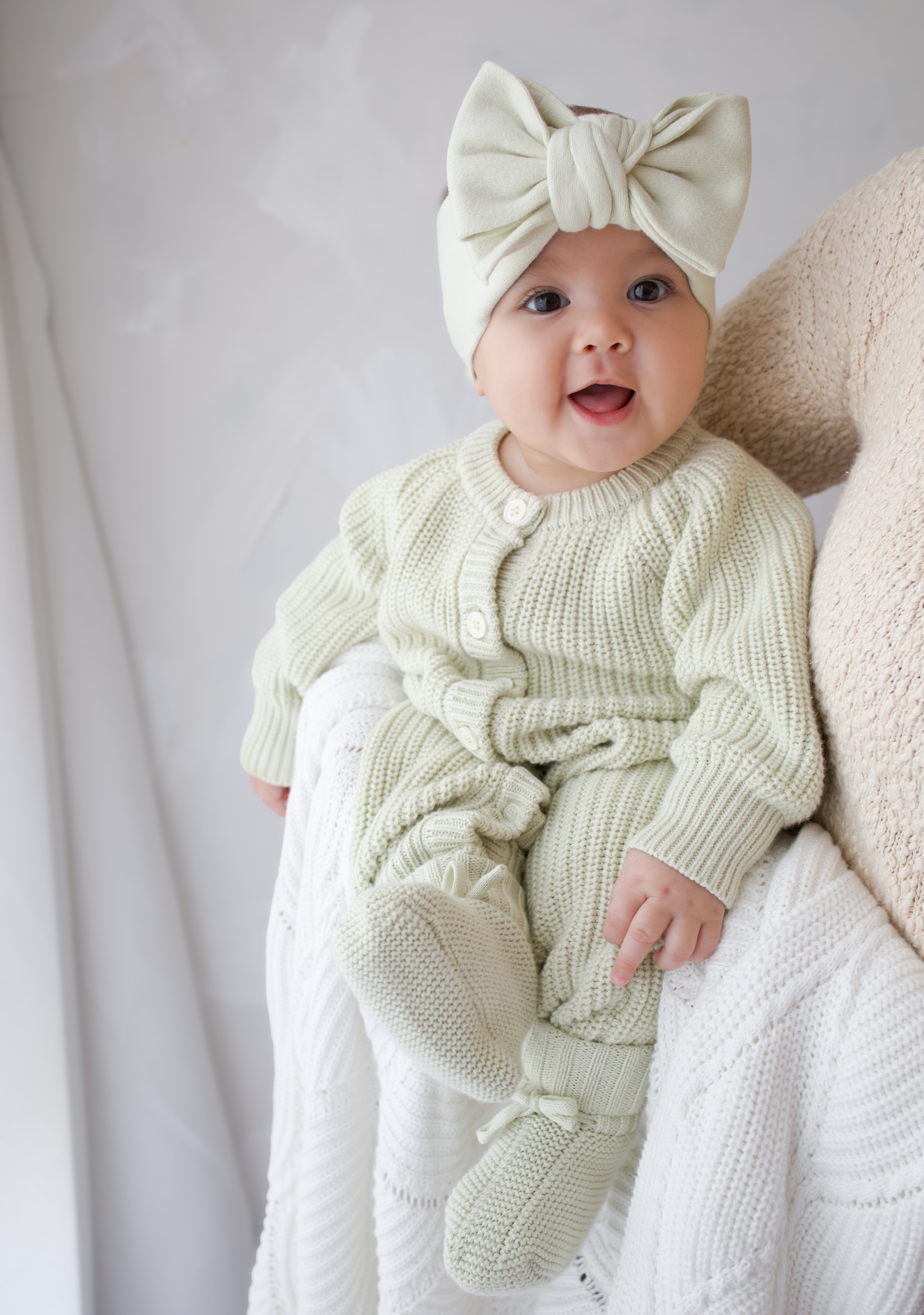 CLASSIC KNIT ROMPER TEA TREE