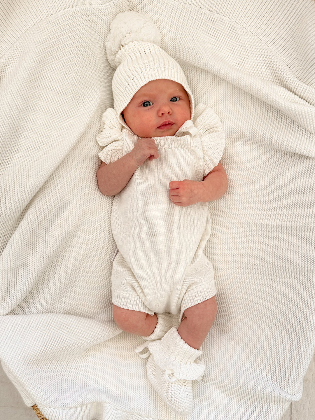 FRILL ROMPER | MILK