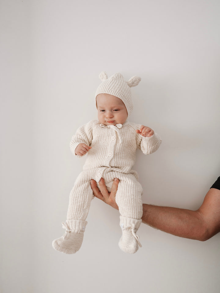 CLASSIC KNIT ROMPER | HONEY