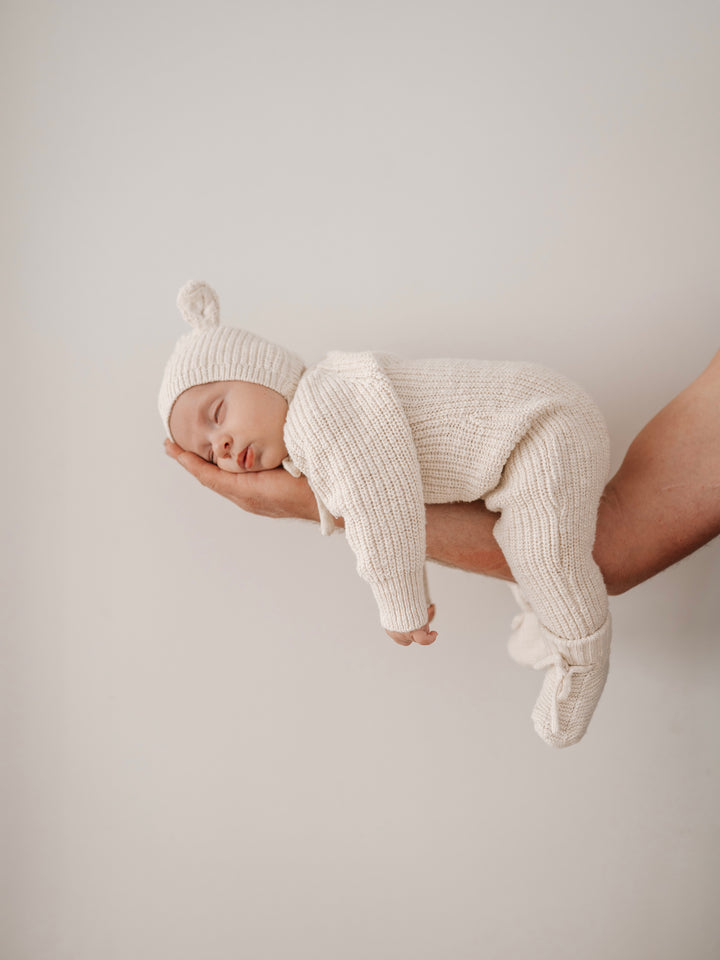 CLASSIC KNIT ROMPER | HONEY