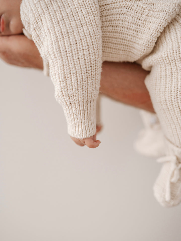 CLASSIC KNIT ROMPER | HONEY
