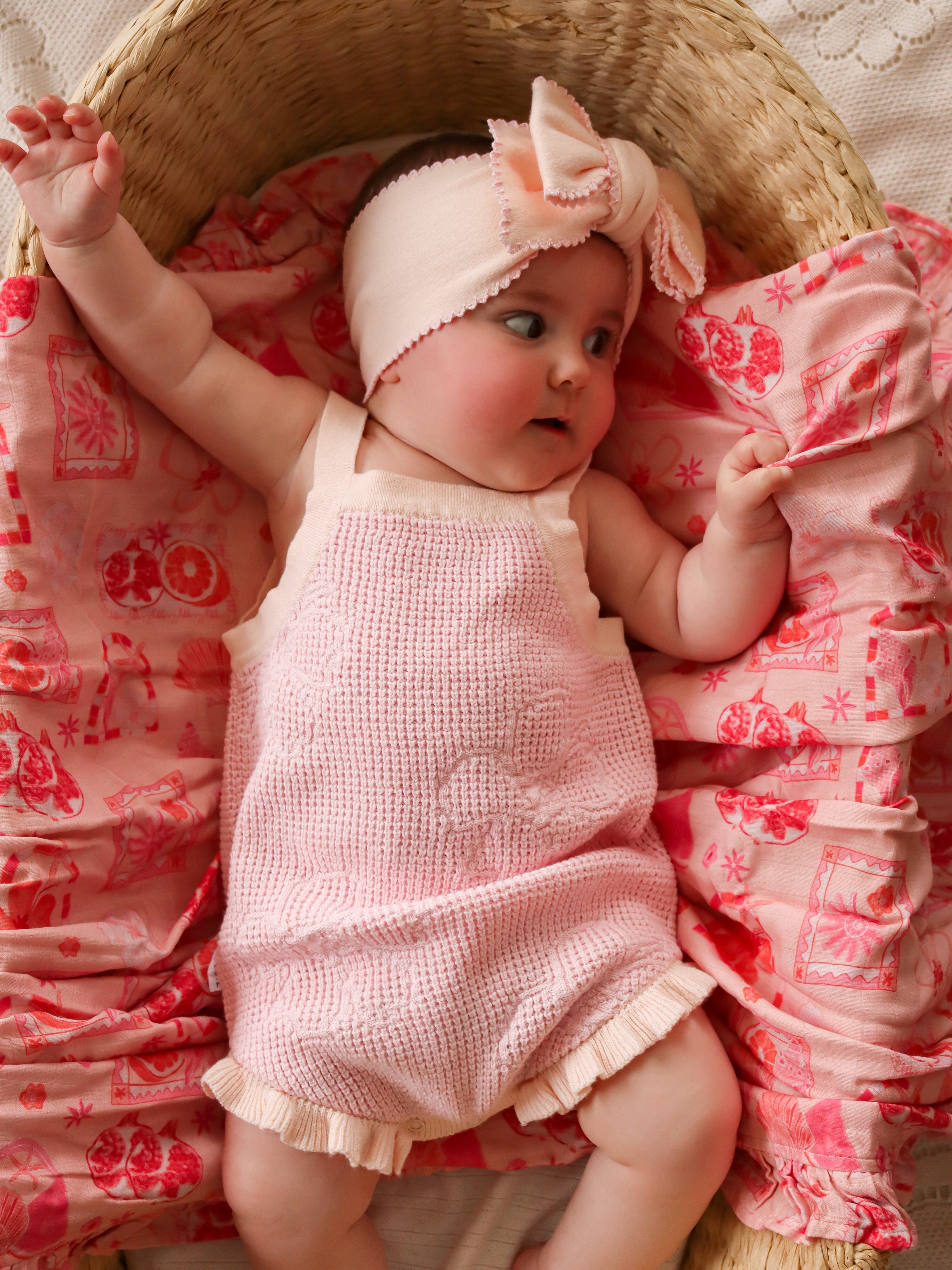 FRILL BODYSUIT HIBISCUS