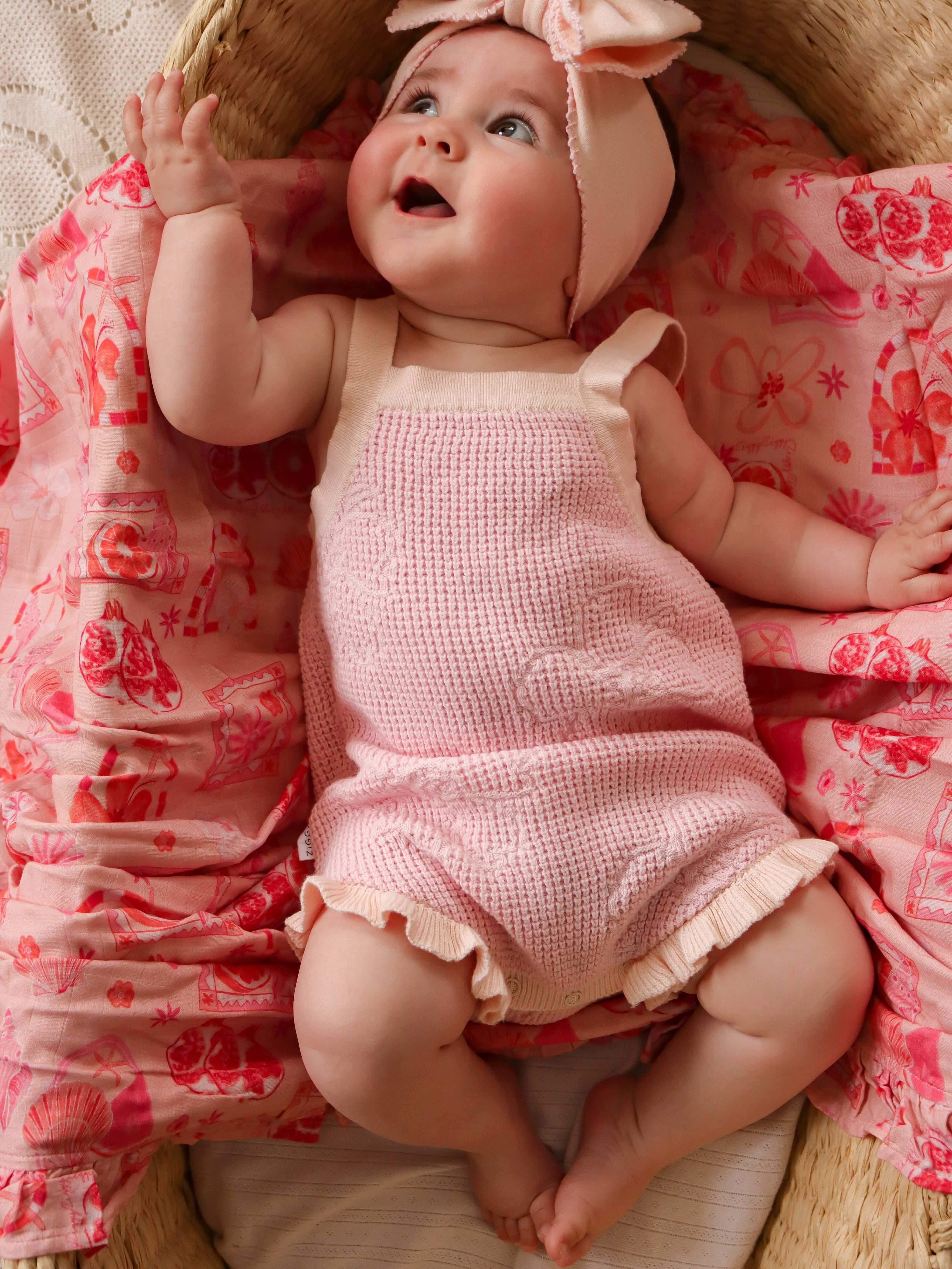 FRILL BODYSUIT HIBISCUS