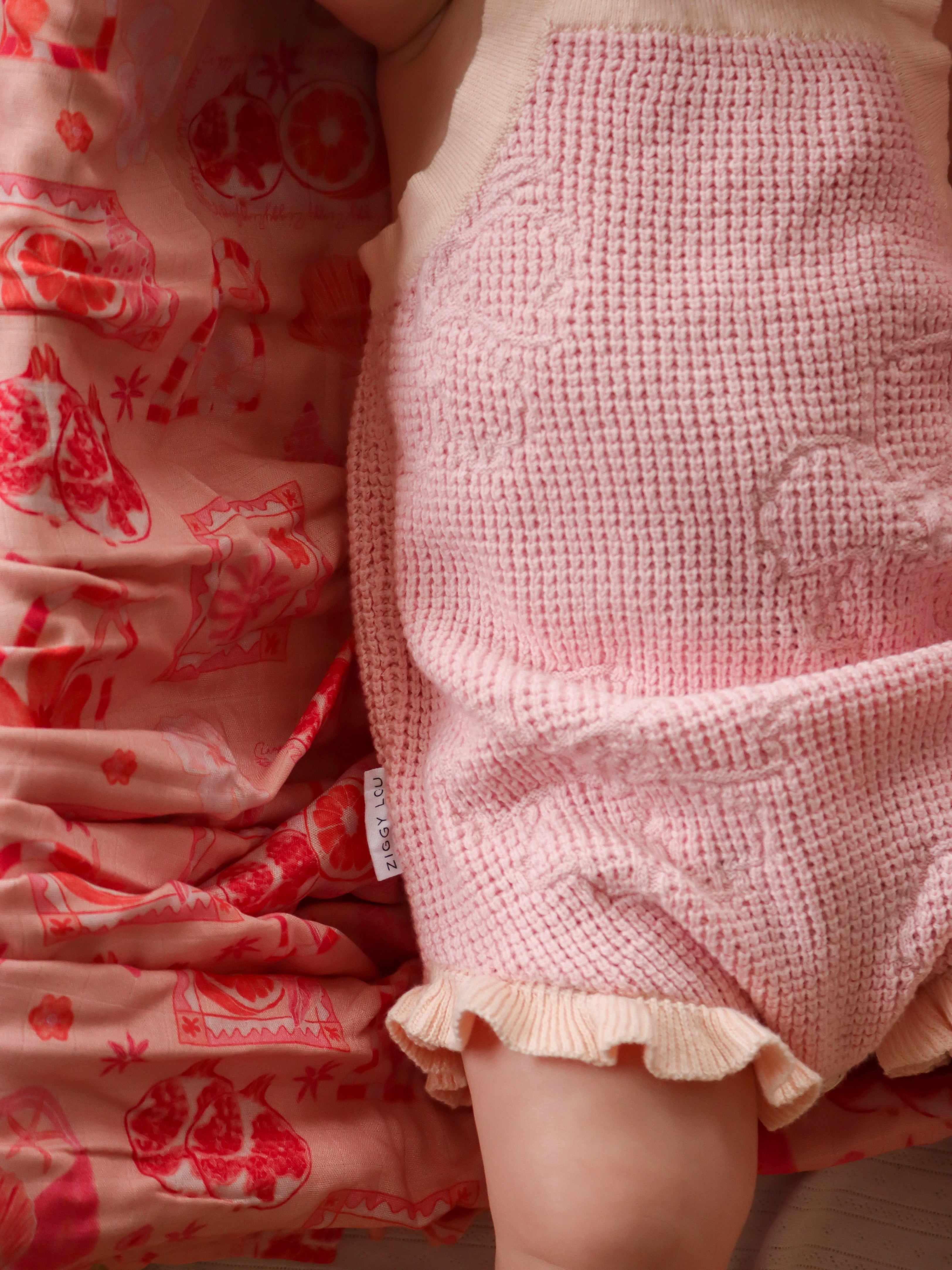 FRILL BODYSUIT HIBISCUS