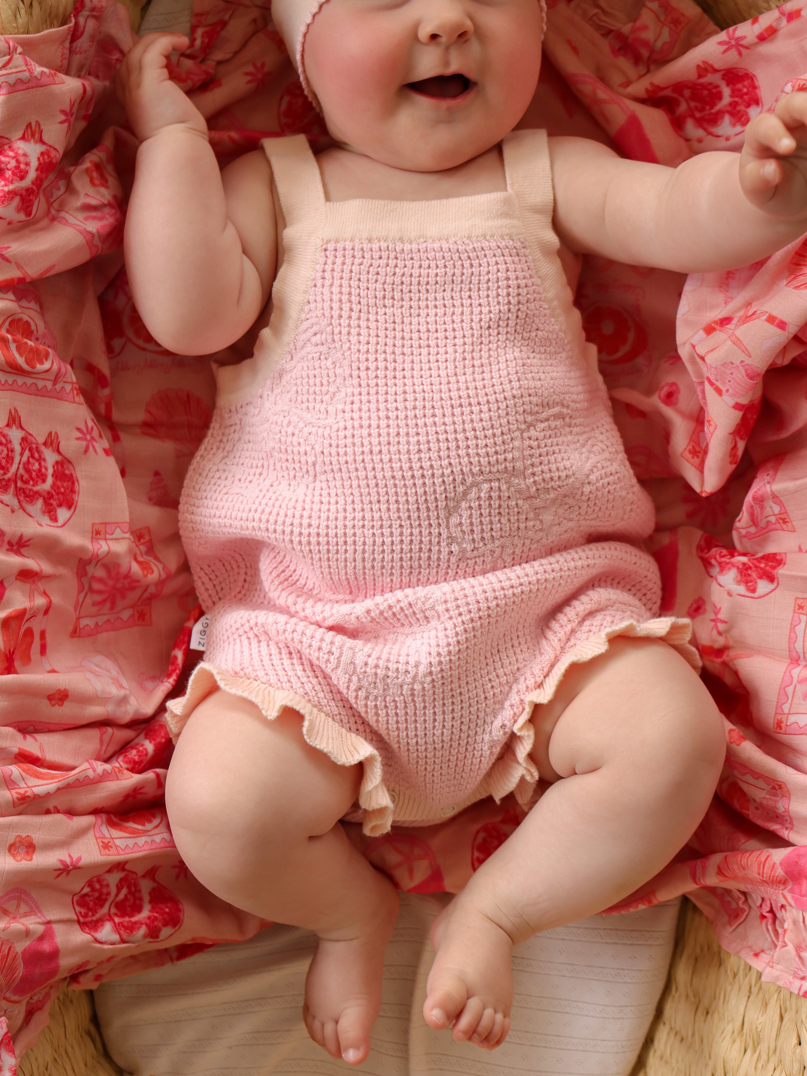 FRILL BODYSUIT HIBISCUS