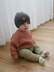 JUMPER SUPER CHUNKY TERRACOTTA