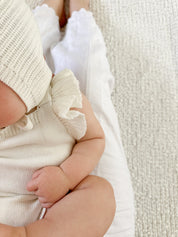 FRILL ROMPER MILK