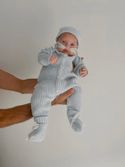 CLASSIC KNIT ROMPER AERO FLECK