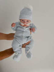 CLASSIC KNIT ROMPER AERO FLECK