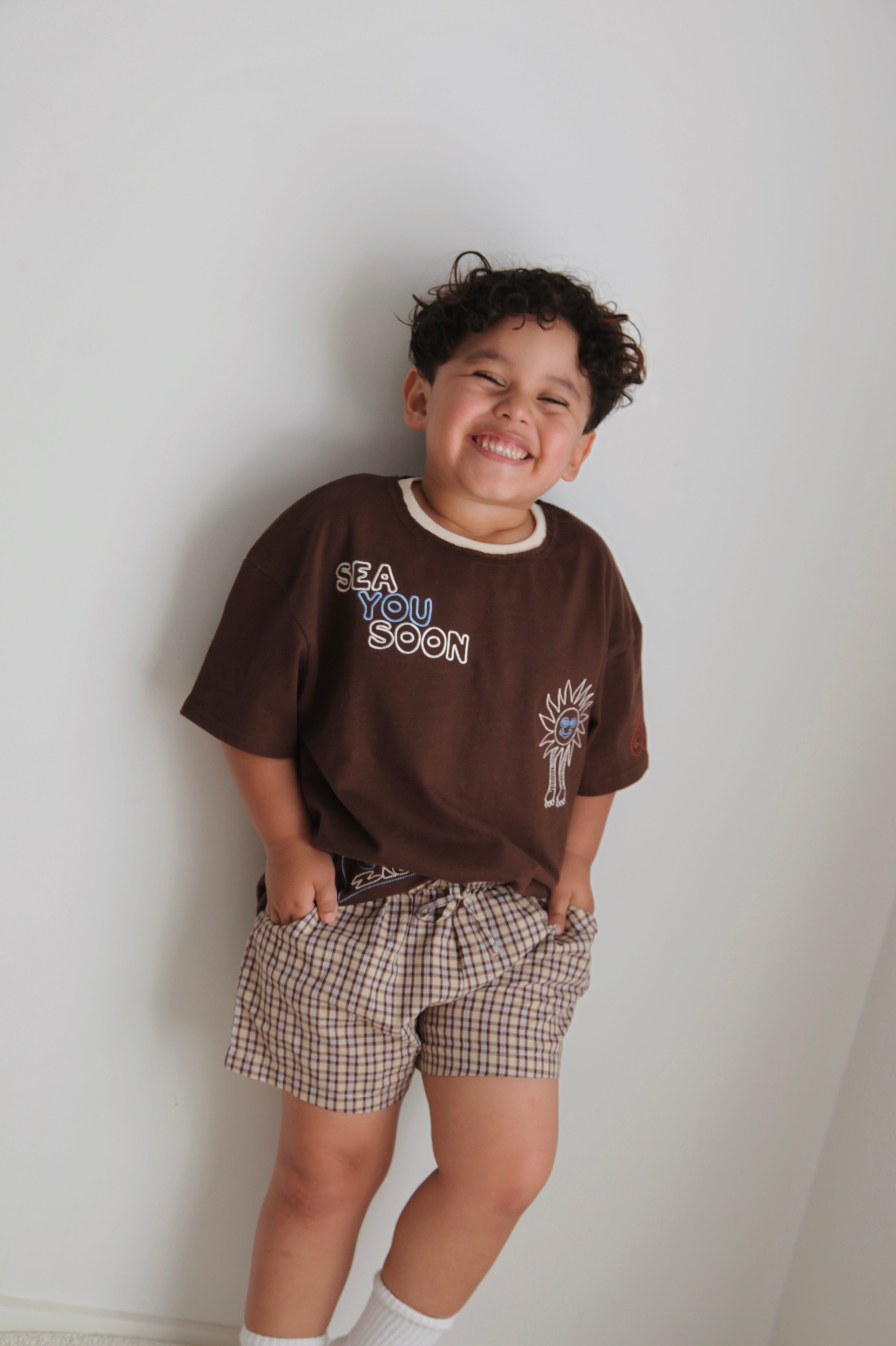 SHORTS TRUFFLE CHECK