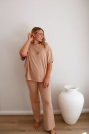 RIBBED PANTS | PECAN (WOMEN'S) - LAST CHANCE