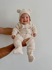 CLASSIC KNIT ROMPER HONEY