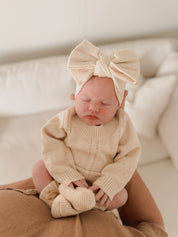 HEIRLOOM ROMPER BISCOTTI FLECK
