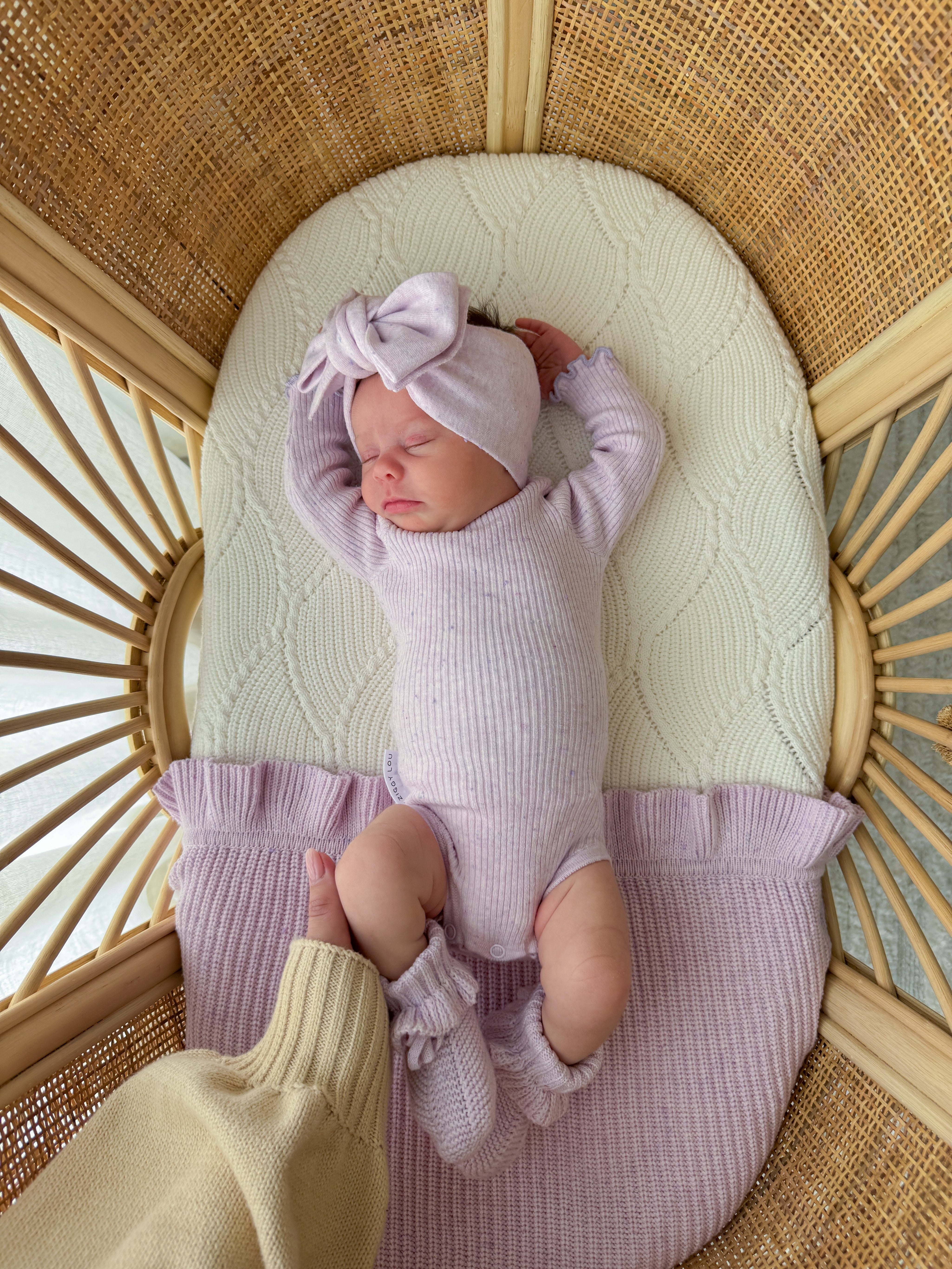 BODYSUIT LAVENDER FLECK