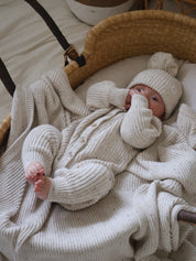 CLASSIC KNIT ROMPER COASTER FLECK