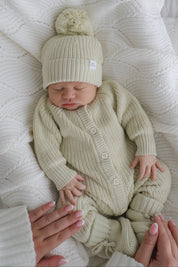 CLASSIC KNIT ROMPER TEA TREE