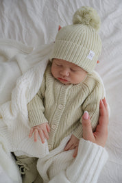 CLASSIC KNIT ROMPER TEA TREE