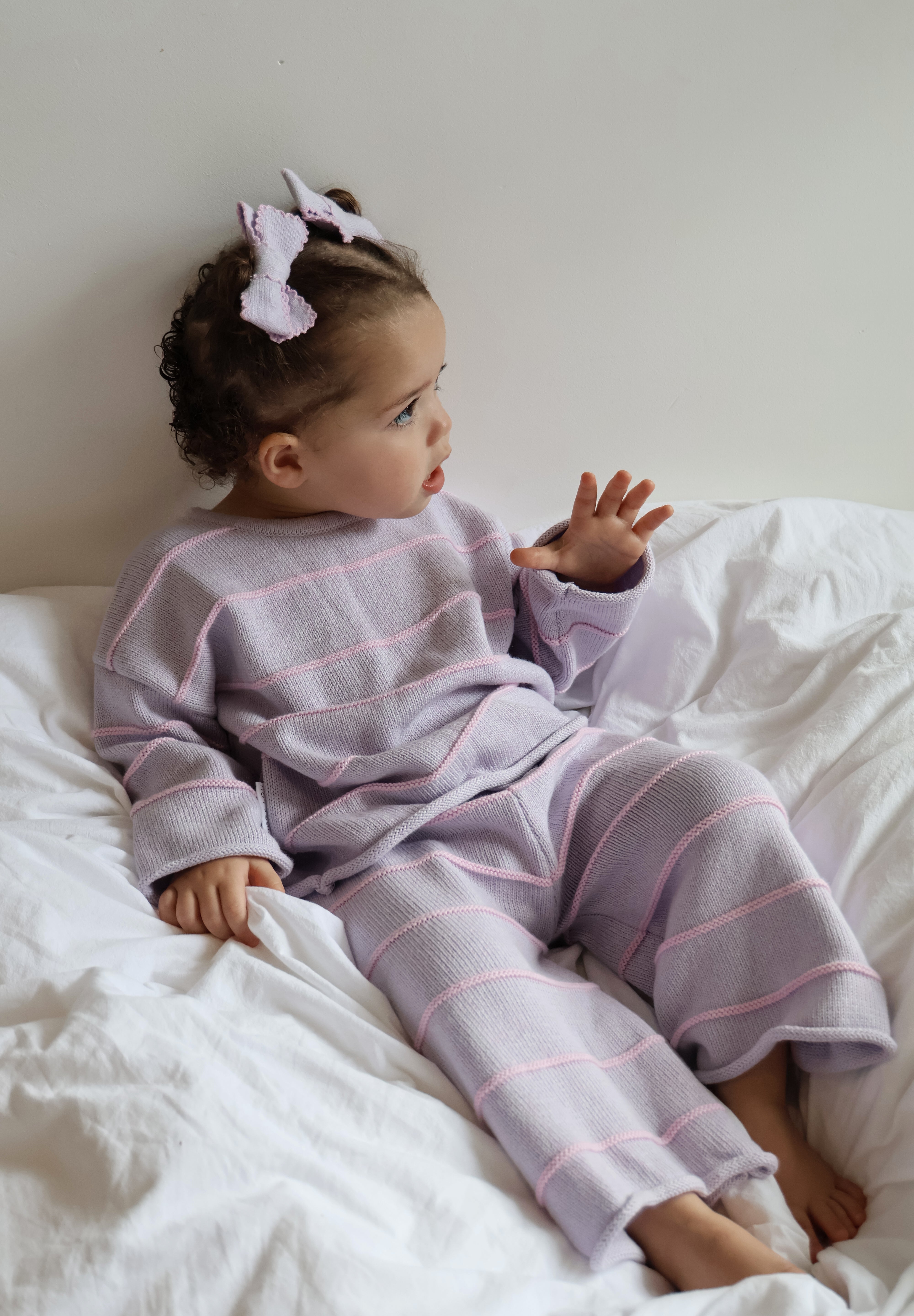 CROPPED PANTS PERI STRIPE