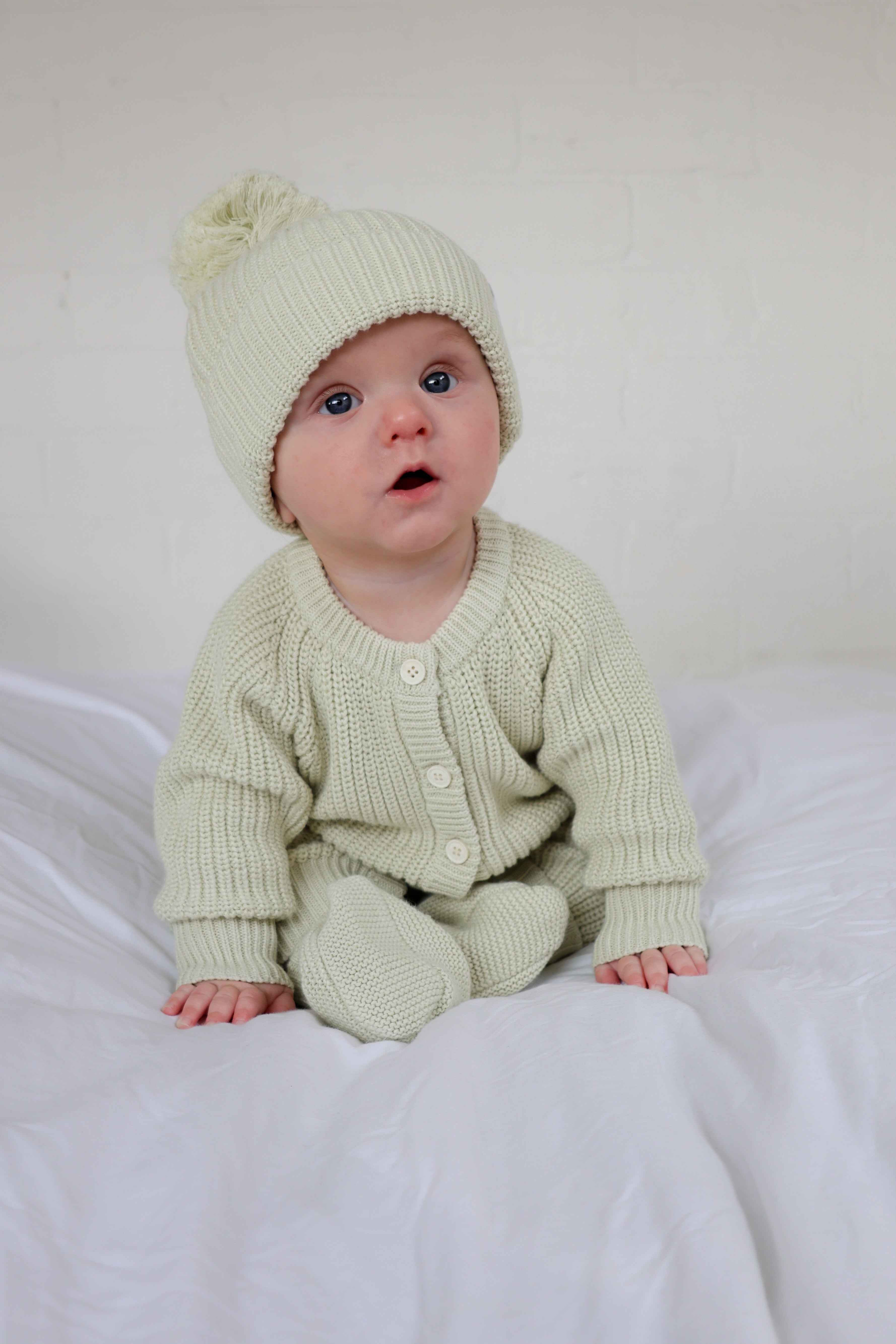 CLASSIC KNIT ROMPER TEA TREE