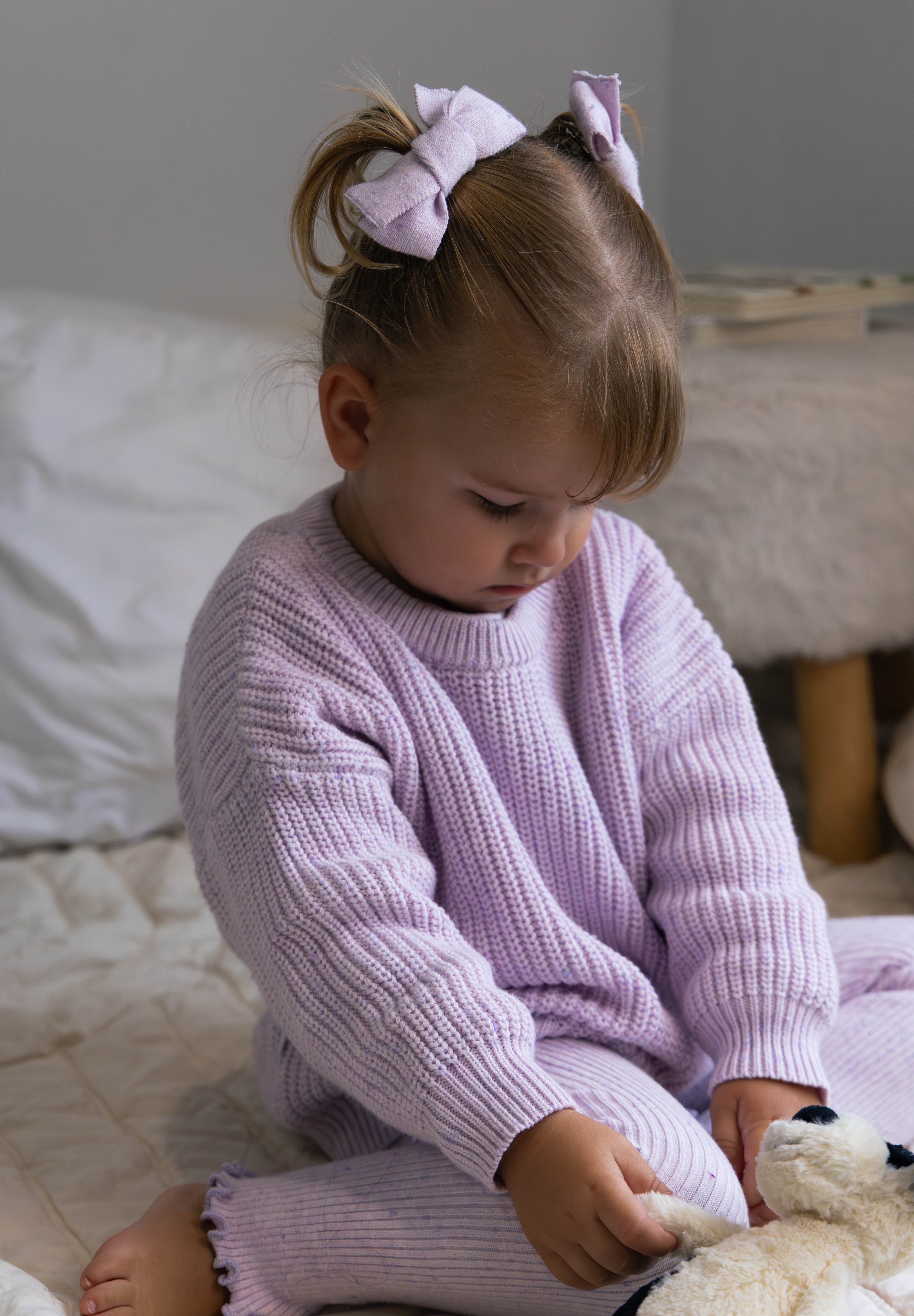 LEGGINGS LAVENDER FLECK
