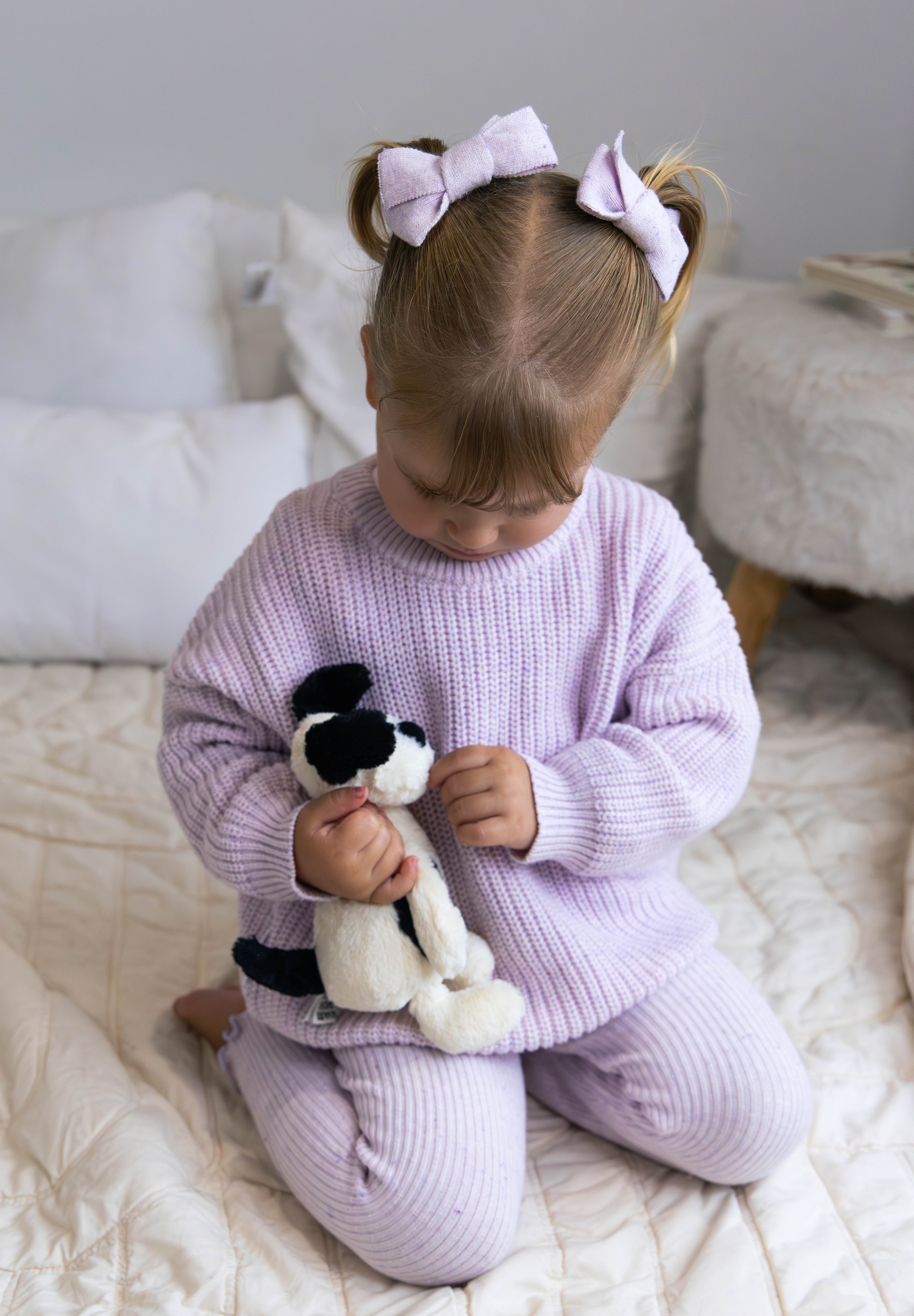 BOWS LAVENDER FLECK
