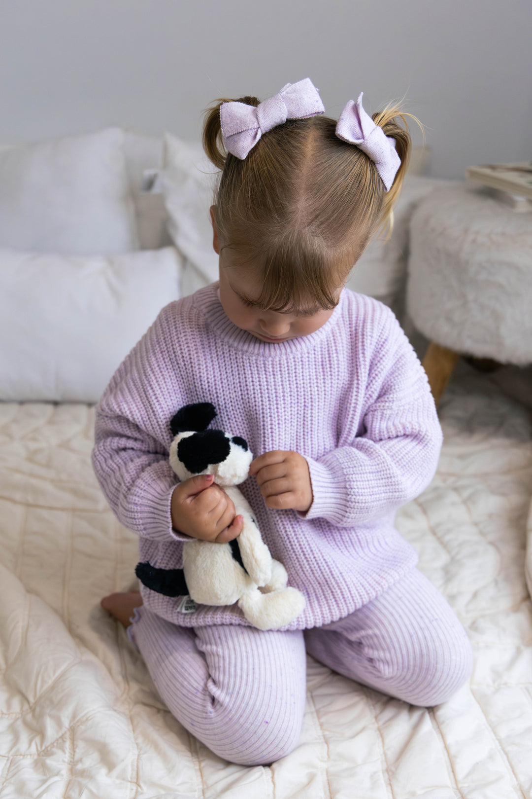 BOWS LAVENDER FLECK