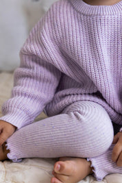 LEGGINGS LAVENDER FLECK