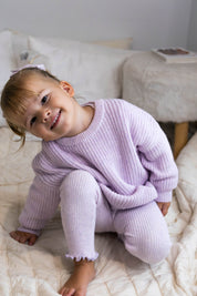 LEGGINGS LAVENDER FLECK