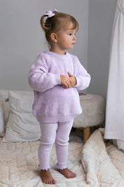 LEGGINGS LAVENDER FLECK