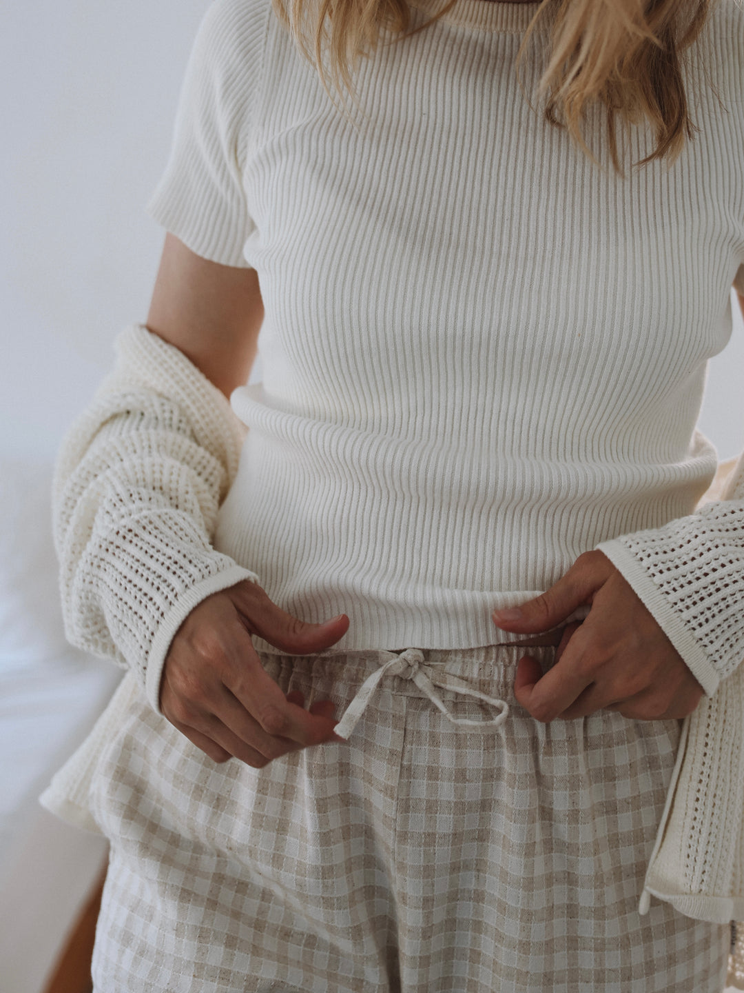 RIBBED TEE | MILK (WOMEN'S)