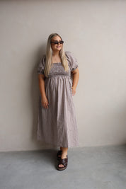 BAILEY DRESS TRUFFLE CHECK