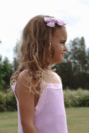 BOWS LILAC LACE