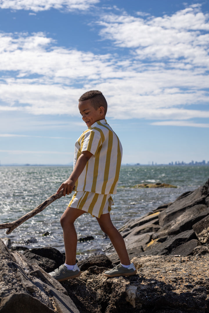 SHIRT | KEY LIME STRIPES