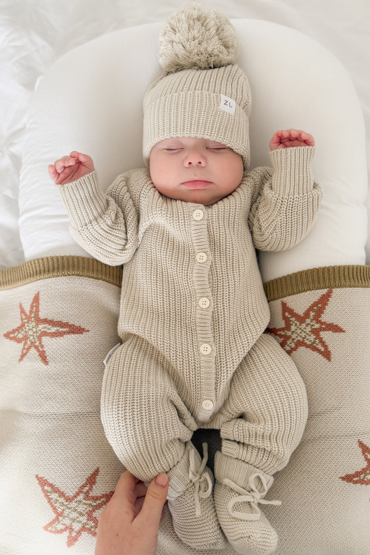 CLASSIC KNIT ROMPER | MOSS