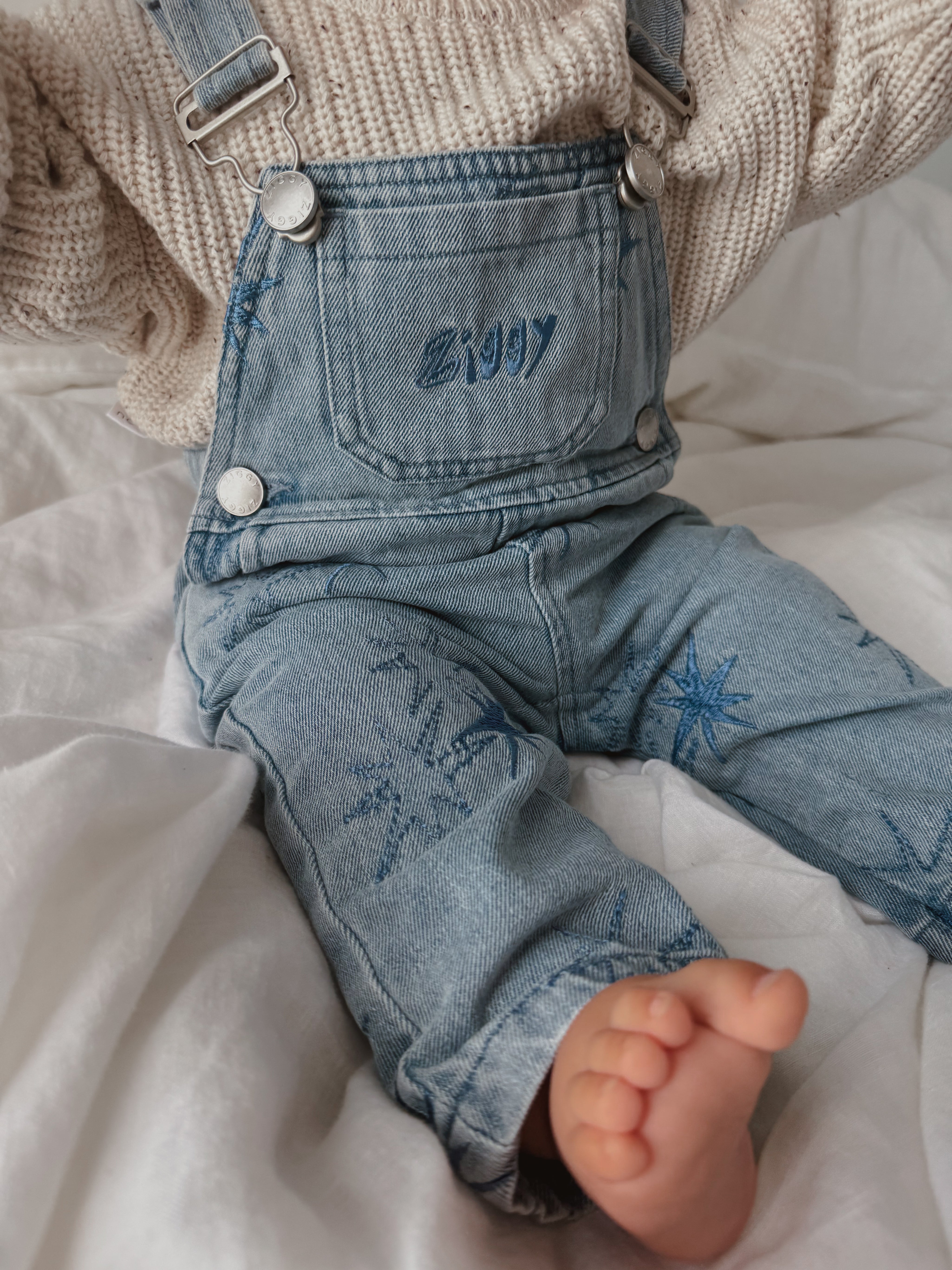OVERALLS MID WASH